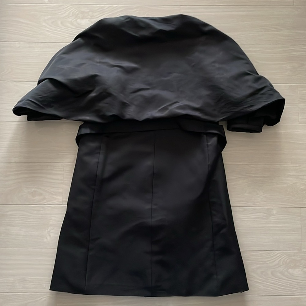 Martin Grant Paris Black Wing Back Dress Coat - Picture 11 of 15
